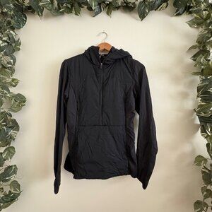 Lululemon Athletic Run For Cold PrimaLoft Pullover Jacket Black Women’s Size 6
